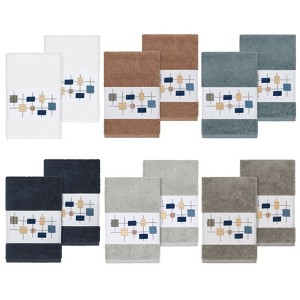Linum Home Textiles 100% Turkish Cotton KHLOE Embellished Towel Set - 1 of 3