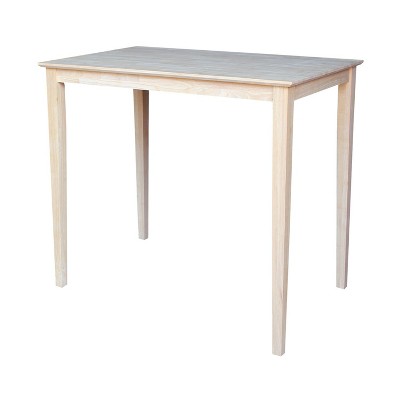 International Concepts Solid Wood Top Table