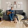 GYIIYUO 70" Loveseat Sofa Upholstered Small Couches for Bedroom, Office or Apartment - 3 of 4