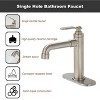 CASAINC Deck Mounted 1-Hole Single Handle Bathroom Faucet with Pop-up Drain - 4 of 4