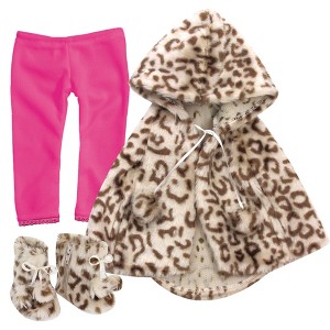 Sophia’s Animal Print faux fur Cape, Boots and Leggings for 18" Dolls - 1 of 4