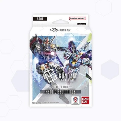 Bandai Gundam Card Game Starter Deck - Heroic Beginnings (ST01) - 50 Cards