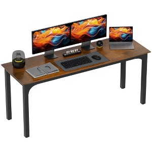 HOMCOM 70.9" Computer Desk, Home Office Desk with Metal Legs - 1 of 4