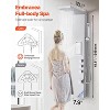VEVOR Shower Panel Tower System with Rainfall Shower Head, 53 in Brushed Stainless Steel Shower Column, 3-Function Faucet, Silver - 3 of 4