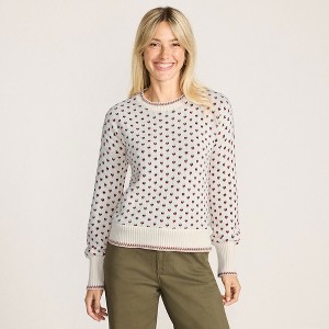 Lands' End Women's Drifter Jersey Crewneck Sweater - 1 of 4