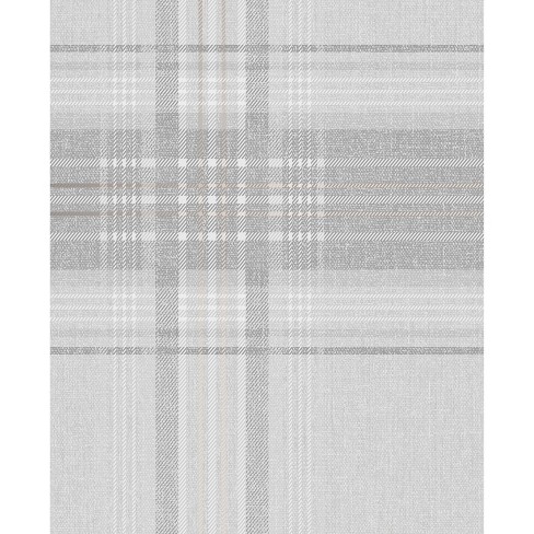 Graham Brown Heritage Plaid Charcoal Wallpaper