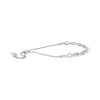 Silver 1/2 Cttw Diamond Alternating Circle and Kite Link Bolo Bracelet - 2 of 4