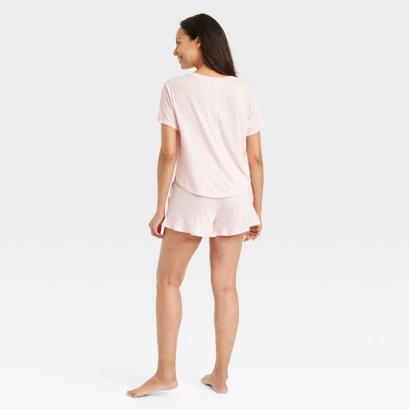Women's T-Shirt and Shorts Pajama Set - Stars Above™, 2 of 4