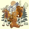 Men's Brother Bear Group Shot Logo T-Shirt - 2 of 4