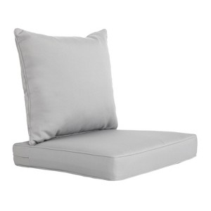 ARTPLAN Indoor/Outdoor All Weather Chair Cushions Set Deep Seat Back Pillows Outdoor Cushions for Patio Furniture - 1 of 4