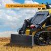 Quick Attach Plate, Skid Steer Adapter - 1/4'' Mini with 1/2'' Thick Inserts, Compatible with Toro Dingo, Ditch Witch for Tractor/Forklift - 4 of 4