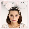 Unique Bargains Women's Faux Pearl Headbands Gold Tone Silver Tone 5.12"x0.2" 2 Pcs - 2 of 4