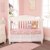 Everyday Kids 2-Pack Girls Fitted Crib Sheets – 100% Cotton Jersey, Precious Moments Print and Solid Pink – Fits Standard Crib Mattress (28” x 52”) - 3 of 4