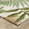 Captiv8e Designs Navarre Layered Tropical Leaves Green/Ivory Indoor/Outdoor Area Rug - 4 of 4