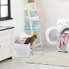 LunaLulinlk gray Stainless steel cat litter box with lid, cat litter box with pedal filter and scoop - 3 of 4