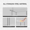 Stainless Steel Table with Overshelves Work Table with Shelf, Prep Table for Home Kitchen Restaurant Garage Warehouse - 4 of 4