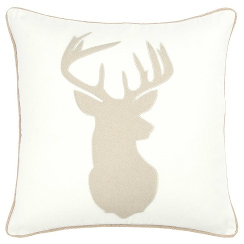 Deer head 2024 pillow cover