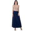 24seven Comfort Apparel Womens Foldover Maxi Skirt With Pockets - 4 of 4