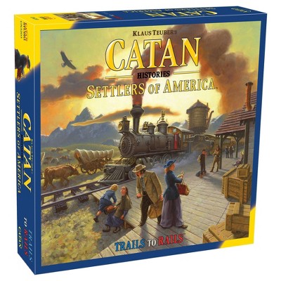 Mayfair Games Catan Histories Settlers of America Trails to Rails Board Game
