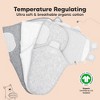 KeaBabies 3pk Organic Baby Swaddle Sleep Sacks, Newborn Baby Swaddles Wrap 0-3 Months, Ergonomic Wearable Swaddle Blanket - 4 of 4