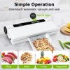 IULULU Food Vacuum Sealer, 75KPA, Dry/Wet, 20 Bags, Timer, Compact - 2 of 4