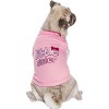 Parisian Pet 'Little Sister' Pet Shirt - Cute Dog Fashion Shirt for Dogs & Cats, Pink - 3 of 3