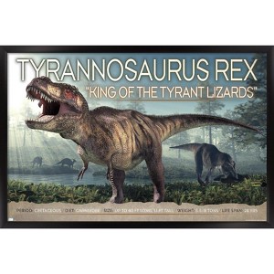 Trends International Dinosaurs - T-Rex Framed Wall Poster Prints - 1 of 4