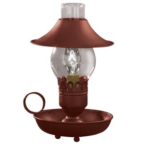 Park Designs Chamberstick Lamp With Shade 9" Red - 1 of 3