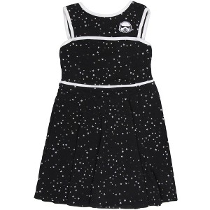 STAR WARS Girls Tsum Tsum Stormtrooper Youth Kids Skater Dress - 1 of 4