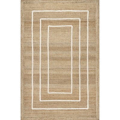 Nuloom Elemore Geometric Jute Area Rug