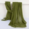 Anna-Kaci Women’s Oversized Solid Color Scarf Lightweight Soft Wrap Shawl for Travel Casual Wear and Layering - 74.8IN×39.4IN - 3 of 4