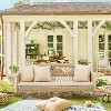 EROMMY Patio Hanging Swing Bench Chair with Cushions - 2 of 4