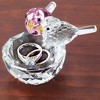 Collections Etc Beautiful Crystal Nesting Birds Trinket Dish Clear - 2 of 3