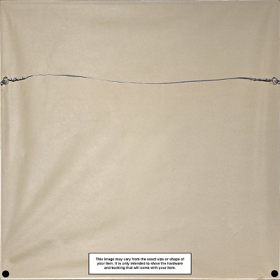 Dan Hobday Abstract Black Ink Lines Art with Natural Wood Frame