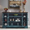 NicBex Buffet Cabinet with Storage 51.97" Modern Sideboard Cabinet Console TV Cabinet with Glass Doors and Adjustable Shelves for Living Room - 2 of 4