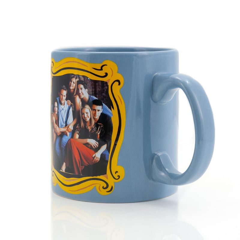 Silver Buffalo Friends Blue Coffee Mug | Friends Group In Monica's Frame | Cup Holds 20 Ounces, 3 of 7