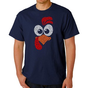 LA Pop Art Turkey Face - Men's Word Art T-Shirt - 1 of 4
