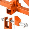 3-point 10,000-pound Towing Hook, Equipped with a 2-inch Towing Machine, Fast Towing, Suitable for Trailers and Towing Vehicles, Orange - 2 of 4