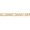 Black Bow Jewelry Men's 7mm 14K Yellow Gold Solid Flat Figaro Chain Bracelet - 2 of 4