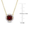 EVERLY JEWELRY | Sterling Silver  2 3/4 CT TGW Created Sapphire Fashion Pendant With Chain, 18-inch - 2 of 4