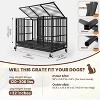 Foldable Square Tube Dog Crate, Heavy-Duty Indestructible Steel, with Lockable Wheels, Suitable for Indoor and Outdoor Use, Ideal for Dogs - 3 of 4