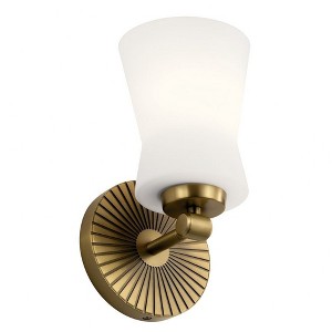 Kichler Lighting Brianne 1 - Light Sconce in  Brushed Natural Brass - 1 of 3