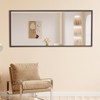 FONTOI Floor Standing Mirror with Stand, Wall Mounted Hanging Mirror, Makeup Mirror, Dressing Mirror for Cloakroom, Bedroom, Gray, 31.5"*1"*71" - 4 of 4