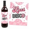 Big Dot of Happiness Last Disco - Bachelorette Party Decorations for Women and Men - Wine Bottle Label Stickers - Set of 4 - 3 of 4