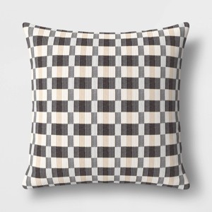 Oversized Woven Linework Square Throw Pillow - Threshold™ - 1 of 4