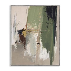 Stupell Industries Green & Tan Brush Strokes, 11" x 14" - 1 of 4