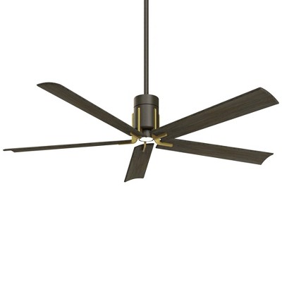60" Minka Aire Modern Indoor Ceiling Fan with LED Light Remote Control Oil Rubbed Bronze Glass Shade for Living Room Kitchen Home