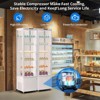 Display Refrigerator, Commercial Refrigerator - 10.52 Cu.Ft/298L Single Glass Door Case, Double-Glazed, Auto Defrost/Air-Cooling - 2 of 4