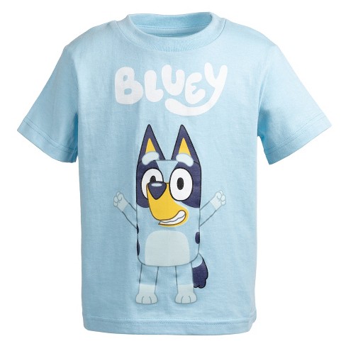 Toddler Boys' Bluey Printed Short Sleeve T-shirt - Blue : Target