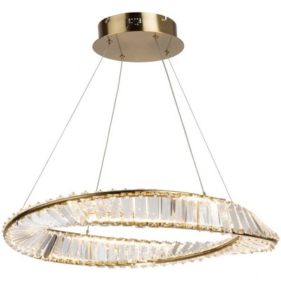 Artcraft Lighting Stella 1 - Light Pendant in  Brushed Brass